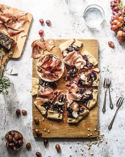 Rote-Beete-Galette mit Speck