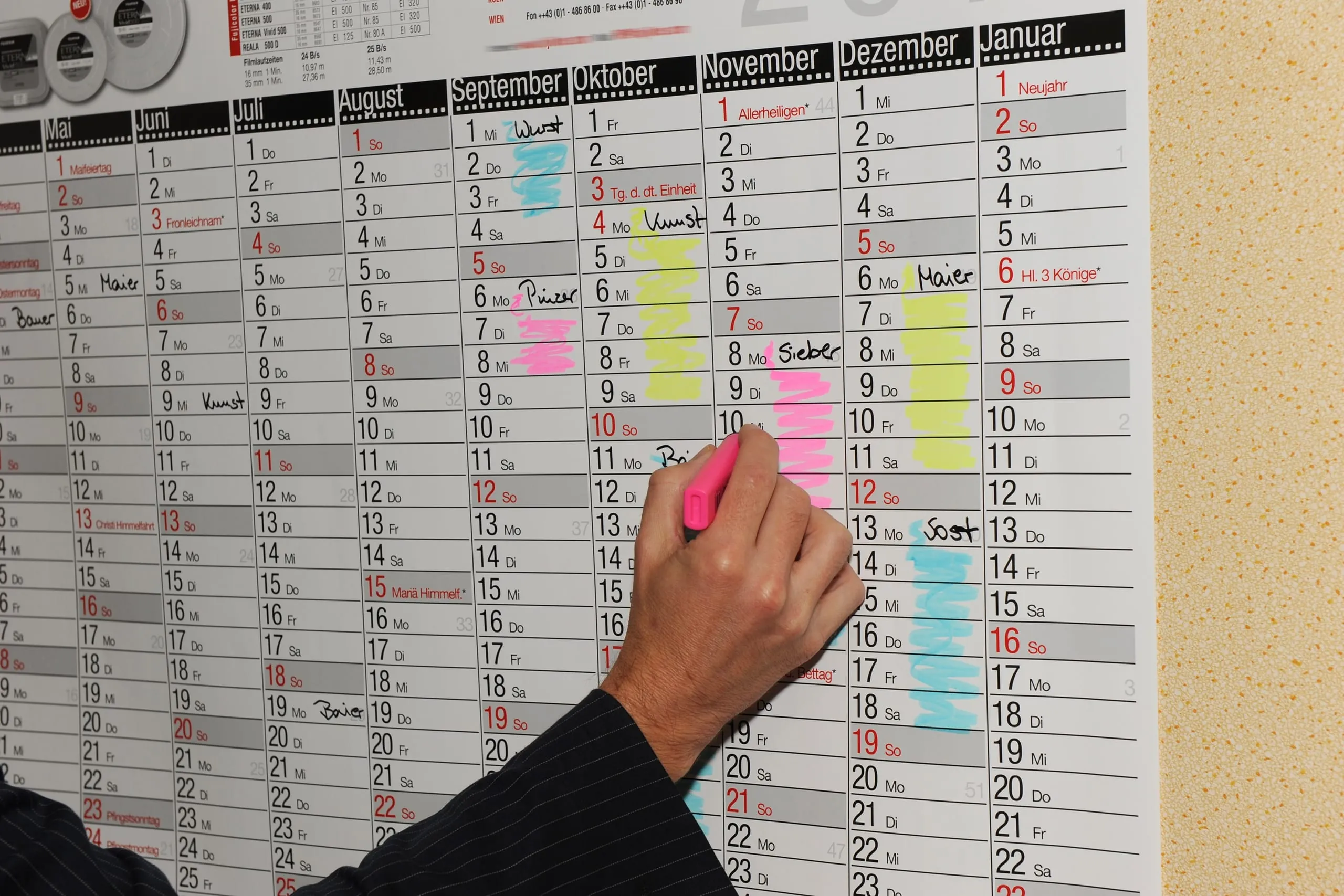 Urlaubsplanung im Betrieb