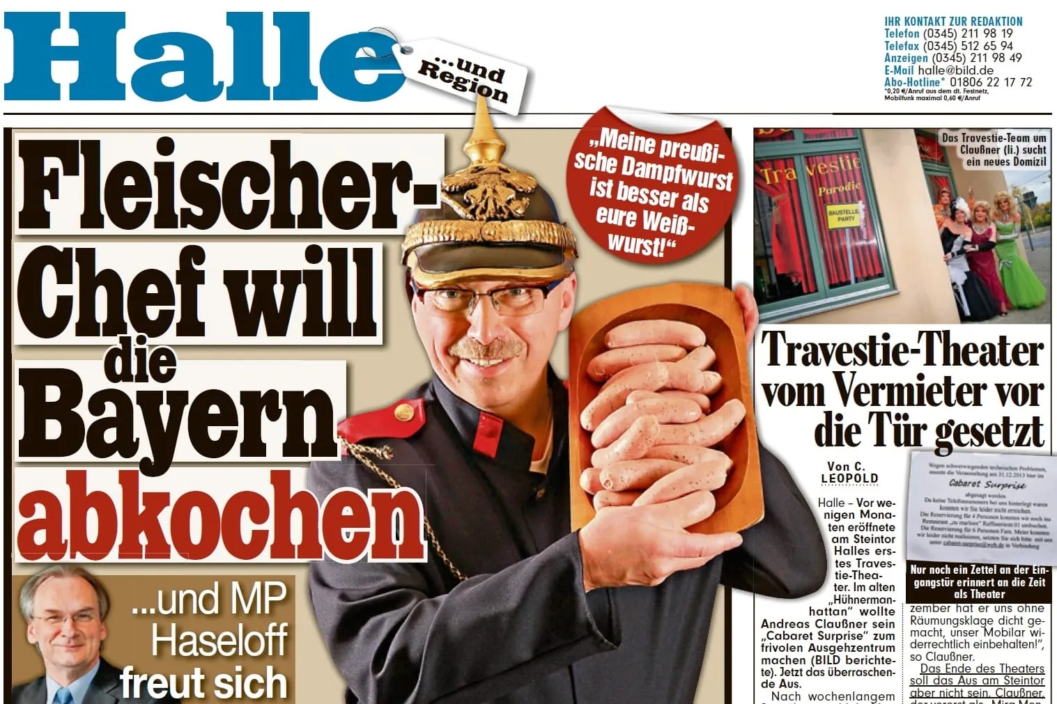 Wurstduell: Dampfwurst gegen Weißwurst