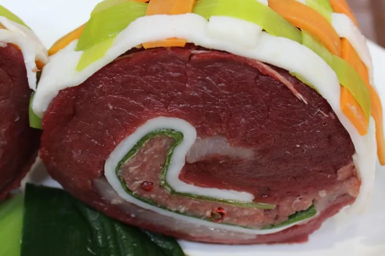 Braten mit leckerer Füllung