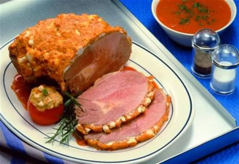 Lammkeule mit Käsekruste