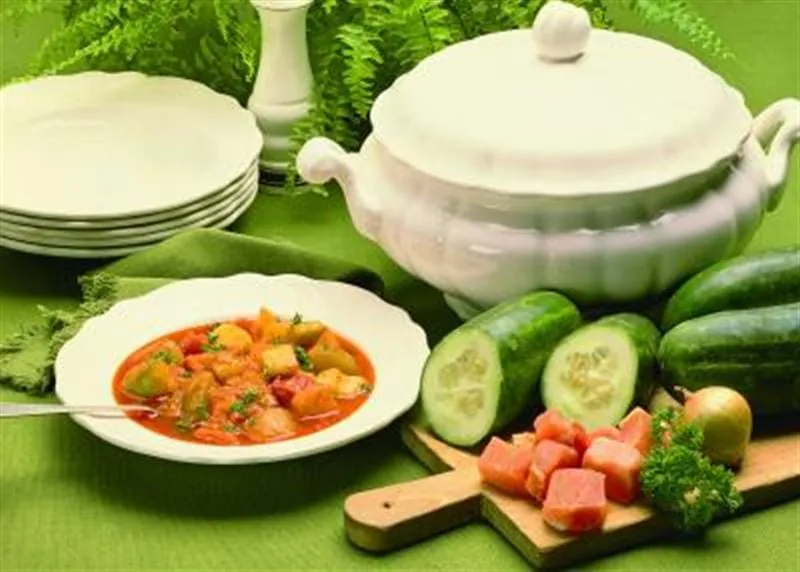 Schmorgurkentopf mit Kasseler