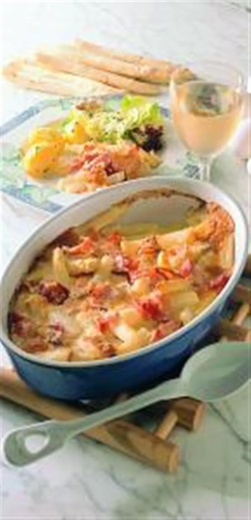 Spargel-Schinken-Auflauf