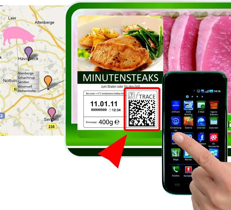 Rückverfolgung per Smartphone