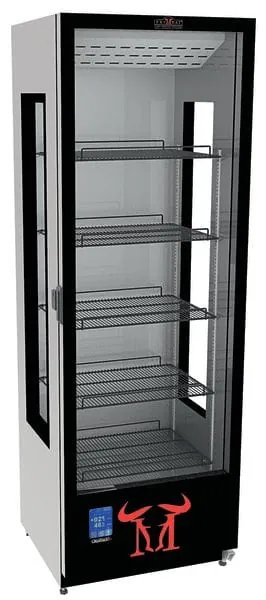 270-Grad-Sicht auf trockengereiftes Fleisch