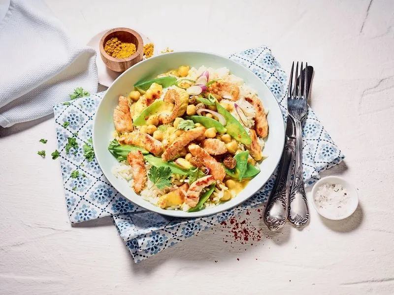 Putengeschnetzeltes Curry Style