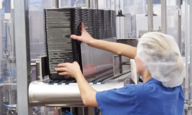 ES Plastic Frau mit SChalen