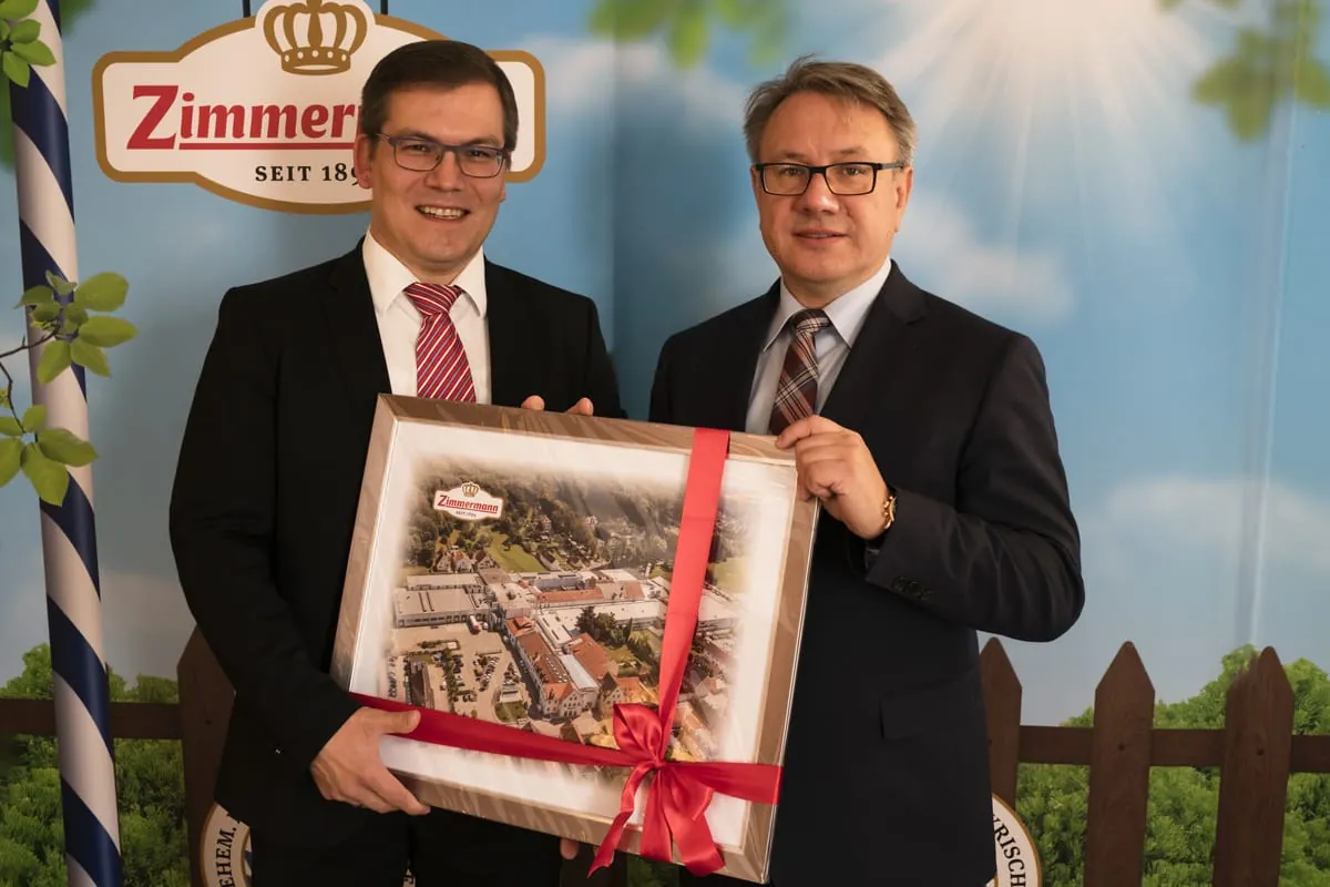 Bundestagsmitglied Dr. Nüßlein besucht Fleischwerke Zimmermann