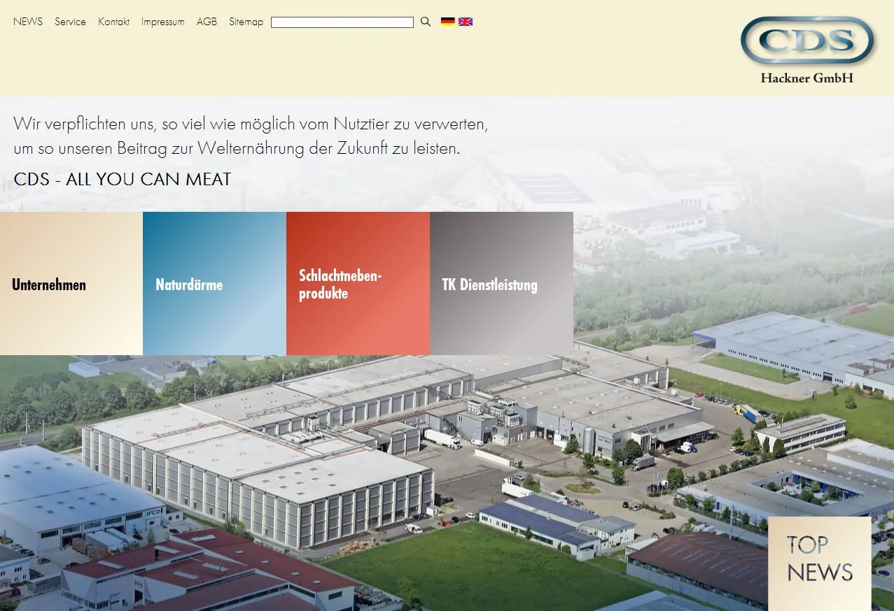 CDS Hackner: Mit neuer Homepage im Internet