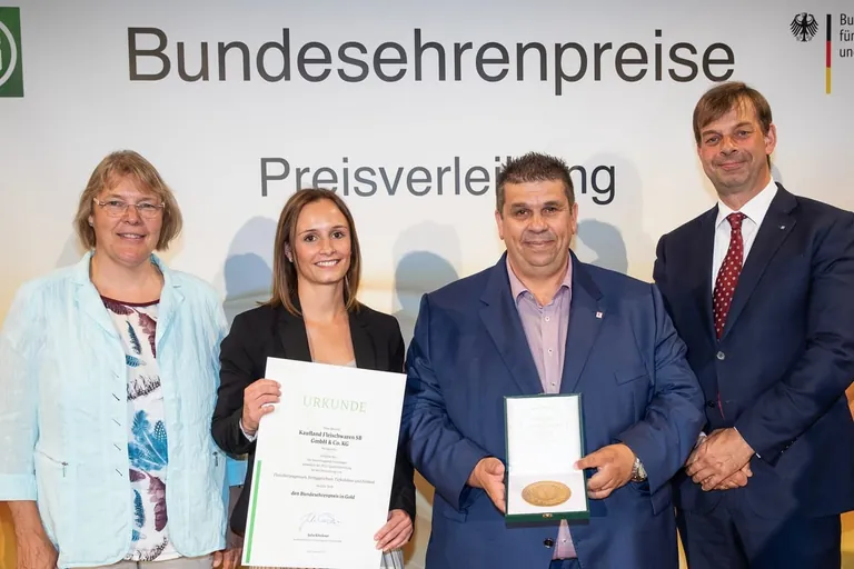 16. Bundesehrenpreis in Gold f&uuml;r Kaufland Fleischwaren