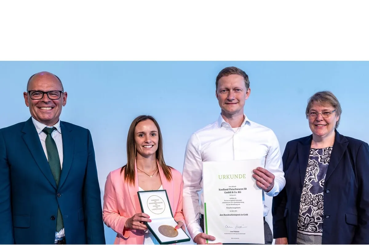 Bundesehrenpreis in Gold für Kaufland Fleischwaren