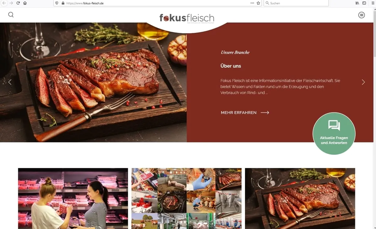 Neues Informationsportal der Fleischwirtschaft
