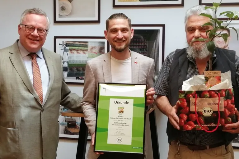 95.000stes Bio-Siegel