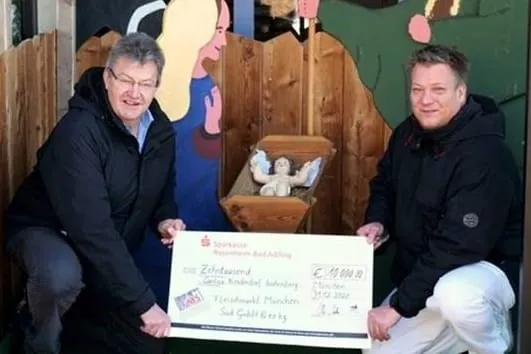 Fleischmarkt M&uuml;nchen S&uuml;d spendet 10.000 Euro an Caritas Kinderdorf Irschenberg