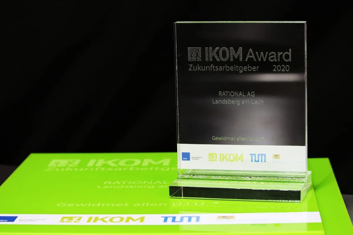 Rational erhält den IKOM Award Zukunftsarbeitgeber 2020
