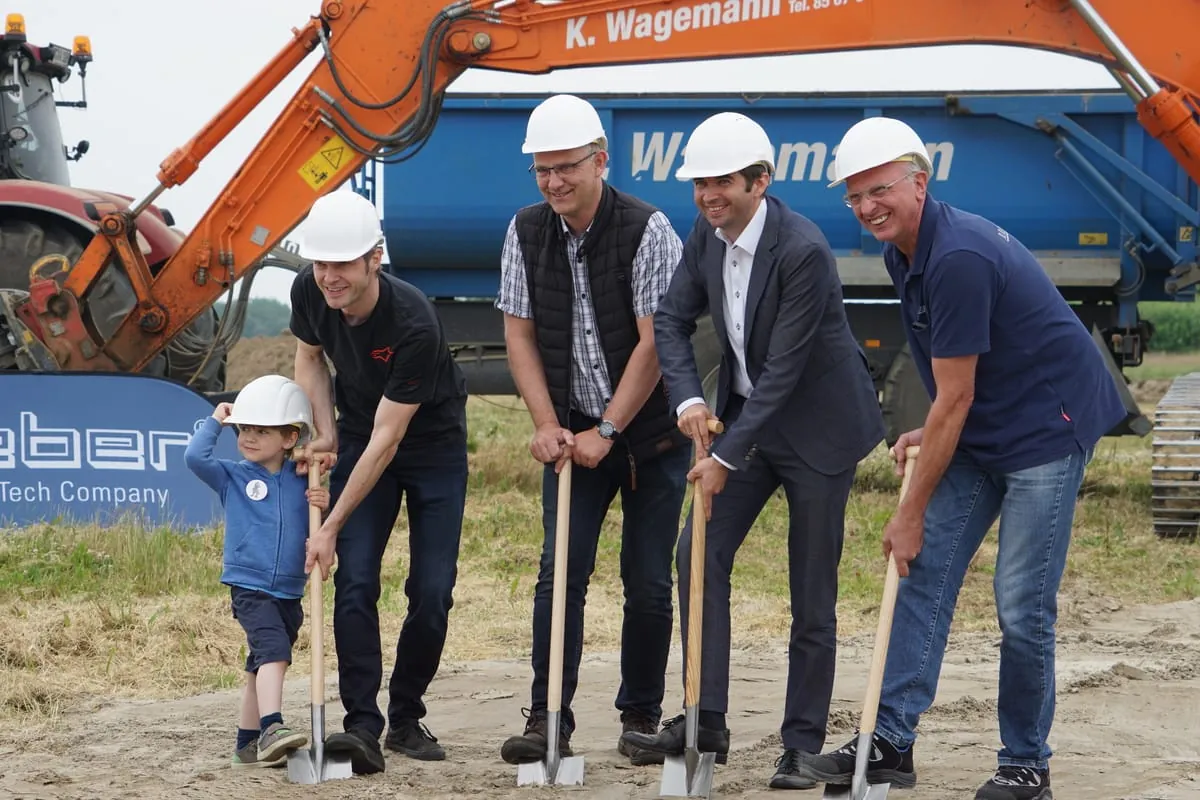 Weber Maschinenbau: Spatenstich für das neue Werk in Werther