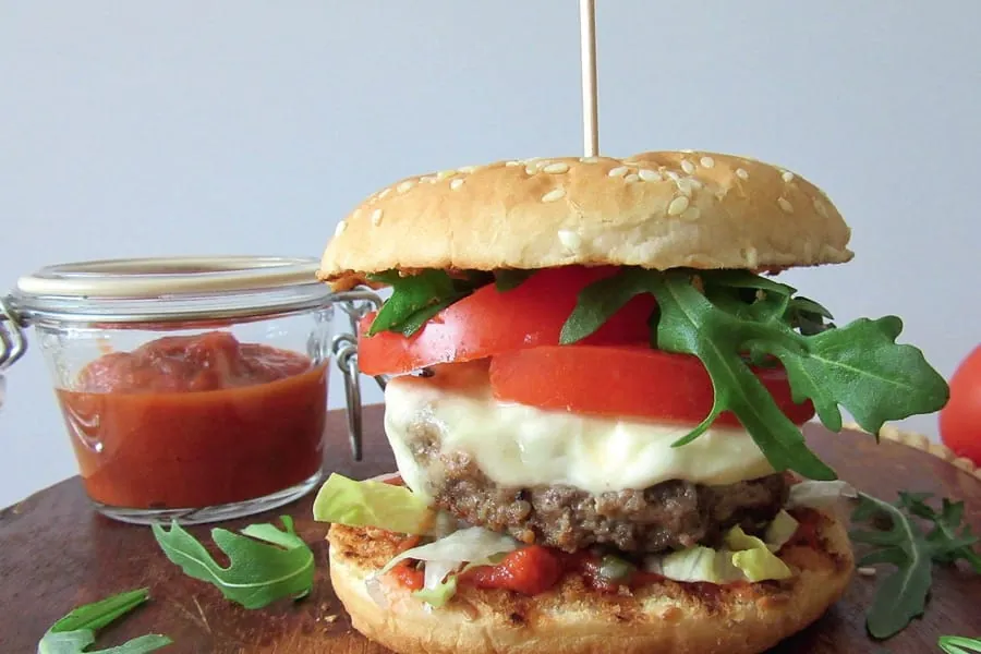 Rezept für Beefburger „Italian Style“