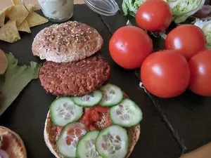 Vegetarischer Burger: Kidneyburger 