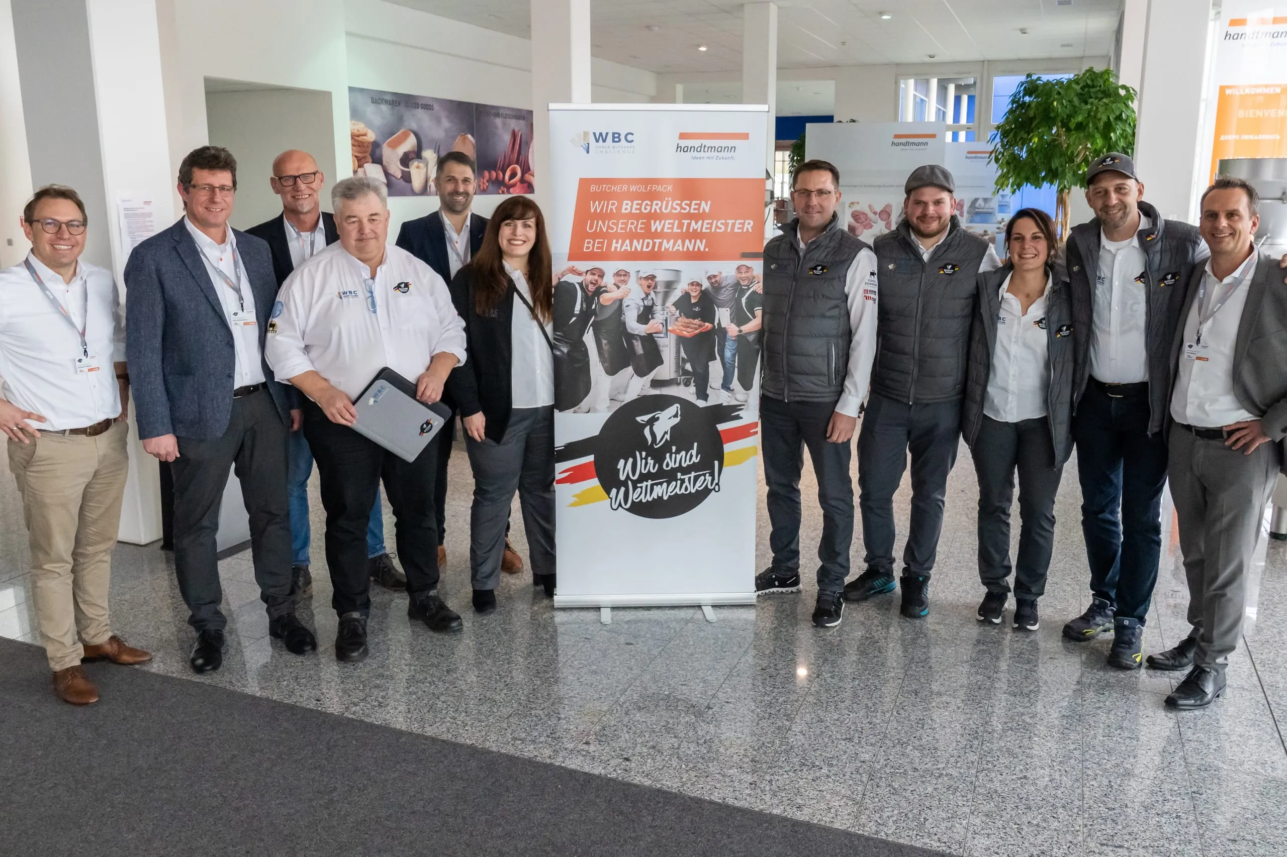 Handtmann empfängt das Butcher Wolfpack Weltmeisterteam