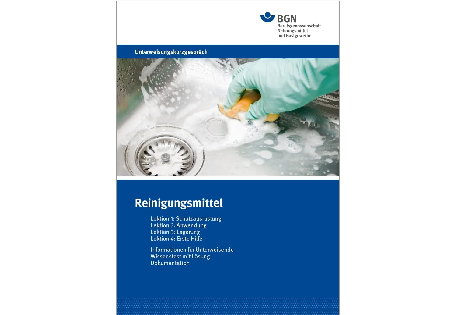 BGN-Sicherheitstipp: Reinigungsmittel - sicher sauber