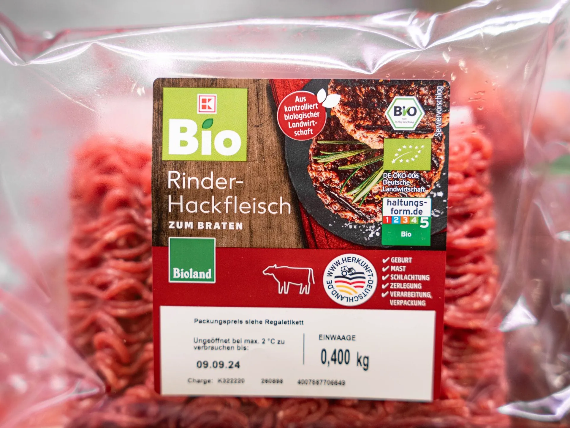 Fleisch bei Kaufland teilweise Bioland-zertifiziert