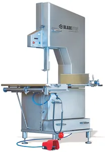 Das Hochgeschwindigkeits-Vision-­System überwacht permanent den Gefahrenbereich am Sägeband und löst bei Bedarf den Not-Stopp aus. So lassen sich potenzielle Unfälle meist ohne Verletzungen abwenden. Thielemann-Trading